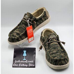 NWT Hey Dude Men's Camo Wally Sox Woodland Slip-Ons Shoes US13  2815